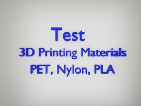 test materials pla pet nylon 3d printing tests print 3d print model - Mito3D