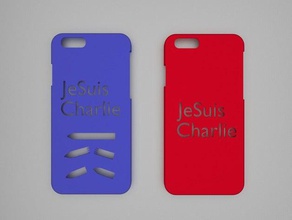 je suis charlie - iphone6 caso telefone celular hebdo iphone 6 jesuischarlie 3d print model - Mito3D