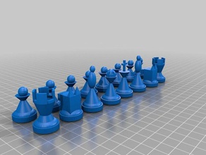 juego de ajedrez La impresión en 3d 3d print model - Mito3D