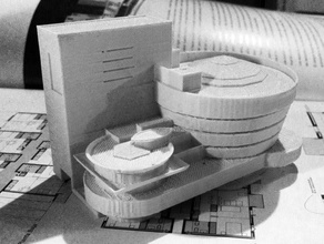 frank lloyd wright guggenheim museum buildings & structures 3d print model - Mito3D