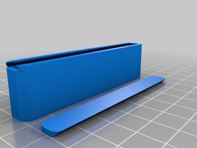 my customized parametric rounded sliding top box 2 containers 3D print model - Mito3D