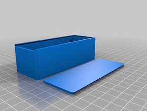 özelleştirilmiş parametrik benim 3 top box sürgülü yuvarlak kaplar 3d print model - Mito3D