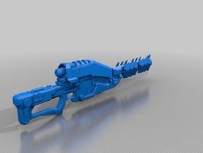 destino exótico rifle sniper quebra-gelo 1 escala jogos o jogo da arma 3d print model - Mito3D