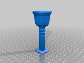 customized trombone mouthpiece lower mouth notes piece 3d print model - Mito3D