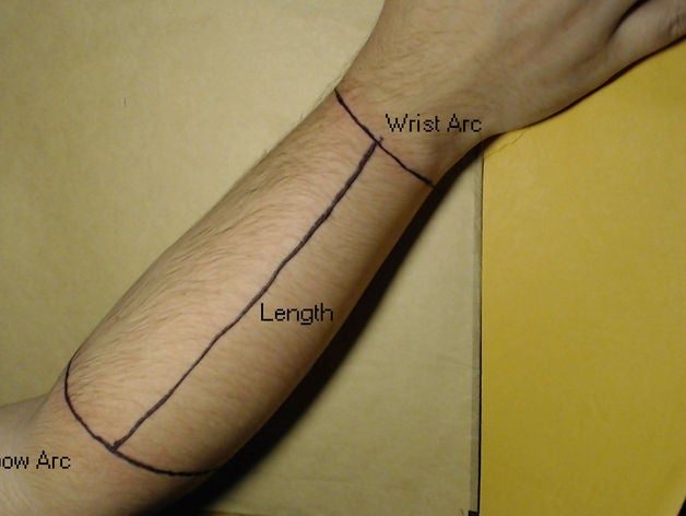 customizable bracer stencil bracelets arm bracers customizer diy enable forearm leather openscad parametric prosthetic talon wrist 3D print model - Mito3D