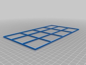 construir placa de nivelamento urdidura grelha teste A impressão 3d testes cama o 3d print model - Mito3D