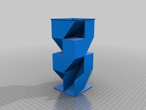 özel köşeli zar Kulesi benim özelleştirilmiş 3d print model - Mito3D