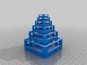 meine angepasste tower 3d skill badges-6 hoch Münzen 3d print model - Mito3D