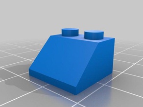 lego inclinação brinquedos de construção personalizado 3d print model - Mito3D