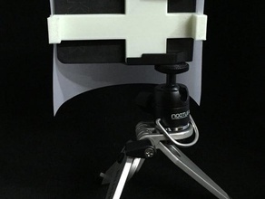 kick light diffuser clip camera difusser 3d print model - Mito3D