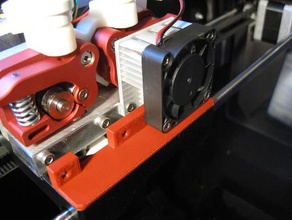 2x 2 rep bölümü alanında derleme 3d yazıcı aksesuarları 40mm fan soğutma fanı çift ekstruzyon monte edin soğutucu değişiklik replicator yükseltme 3d print model - Mito3D