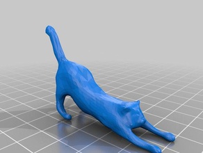 estiramiento de gato a los animales animal cat lindo dddjapan japón el japonés 3d print model - Mito3D