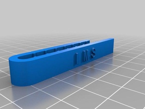 my customized tie clip ims accessories 3d print model - Mito3D