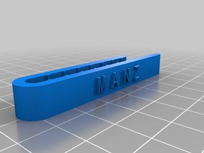 il mio personalizzate cravatta clip manz accessori su misura 3d print model - Mito3D