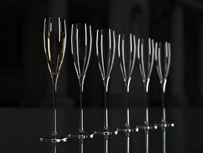 champagne flute created partsolution food & drink 3d print model - Mito3D
