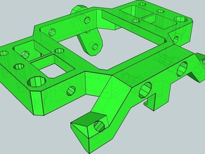 openx carriage other bearing mendel reprap sketchup tensioner upgrade axis x-axis 3d print model - Mito3D