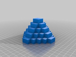 Kalibrierung cube Pyramide 3d-drucken 3d print model - Mito3D