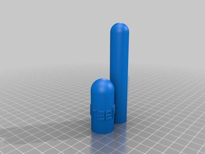 freefall pen container containers customized 3d print model - Mito3D
