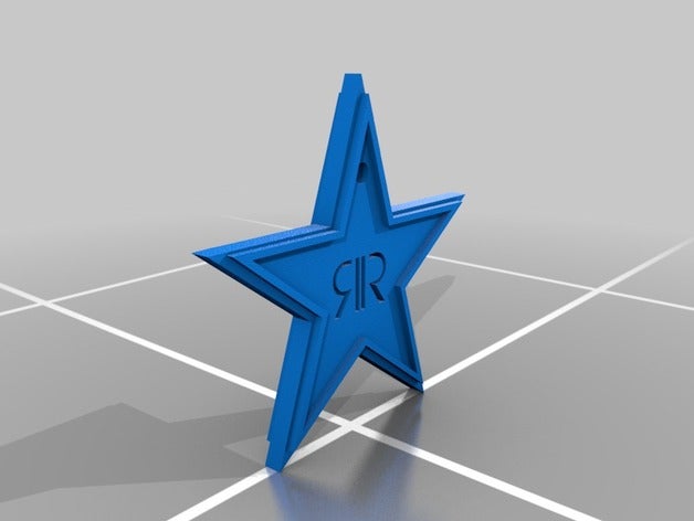 rock star energy logo signs & logos rockstar 3D print model - Mito3D