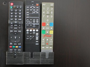 remote-control holder organization freebox lg remote control telecommande yamaha 3d print model - Mito3D
