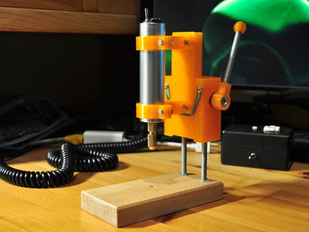 mini drill press pcb machine tools dremel hand tool miniature pillar z axis 3D print model - Mito3D