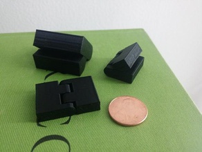 paramétrique de la charnière pièces assemblé fdm openscad partie pré-assemblés 3d print model - Mito3D
