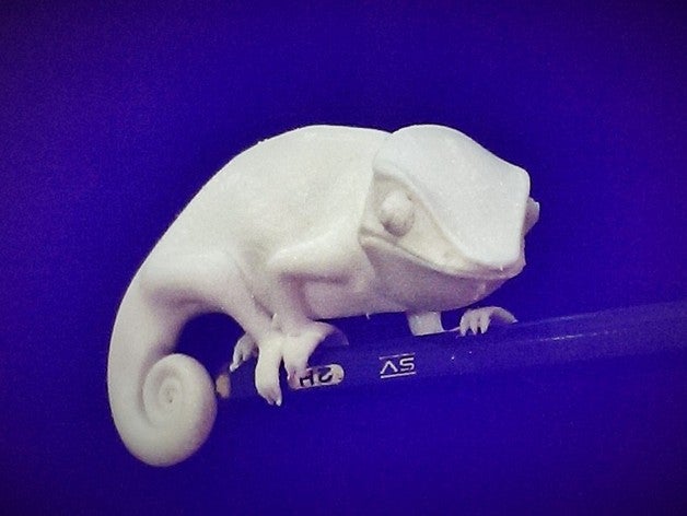 chameleon deskpal animals 3D print model - Mito3D