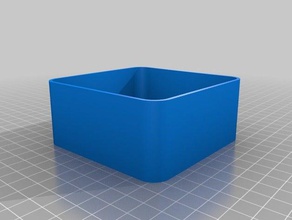 rounded box - base containers customized 3d print model - Mito3D