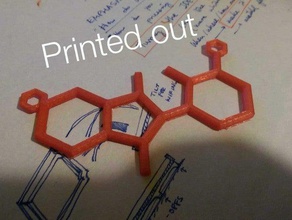 molécula colar - talidomida jóias 1405 printrbot simples assim a 3d print model - Mito3D