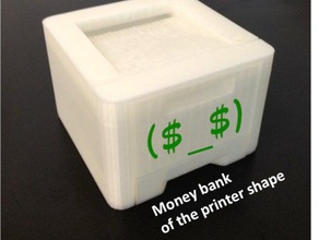 money bank printer shape household 3d print model - Mito3D