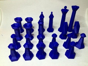 daniel's 3 player hexagonal chess set 3d print model - Mito3D