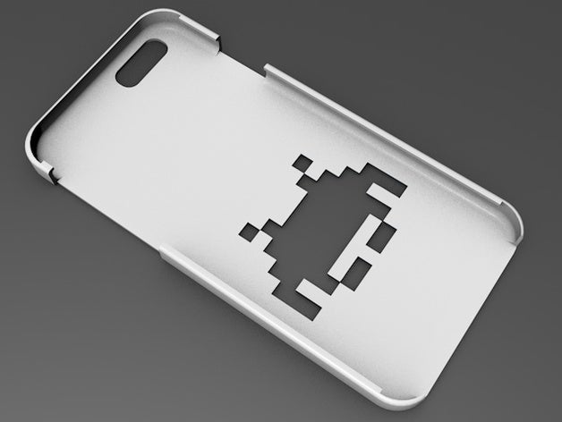 iphone 6 básicas do space invaders telefone celular invasores espaço 3D print model - Mito3D