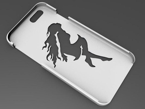 iphone 6 basic case comic girl mobile phone 3d print model - Mito3D