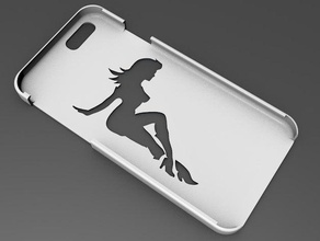 iphone 6 basic case-Schlamm-klappen-Mädchen gadgets Fall ist 3d print model - Mito3D