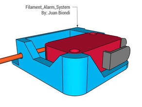 fora de filamentos despertador Impressora 3d acessórios arduino attiny85 filamen filamento sensor 3d print model - Mito3D
