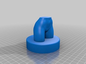 lea inferior do busto nudez esculturas bunda beleza 3d print model - Mito3D