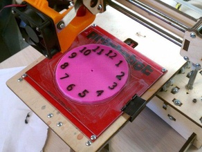 clock face pvc double faced household 3d print model - Mito3D