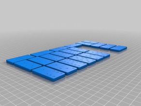 domino juegos domino juego piedras 3d print model - Mito3D