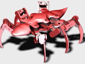 hexapod formiga robótica 3d a arte personalizado inseto mendel modelo monte parte reprap o sketchup spam atualização útil 3d print model - Mito3D