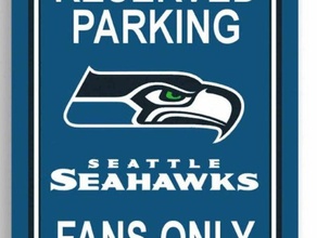 seattle seahawks parking sign outdoor & garden 3d print model - Mito3D
