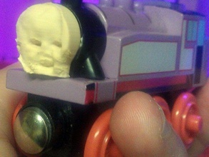 violeta tren personalizado caras los juguetes juegos thomas 3d print model - Mito3D