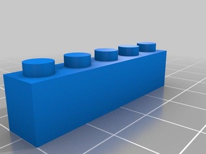 5x1 brique la construction les jouets personnalisé 3d print model - Mito3D