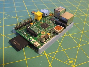 minimal raspberry pi case electronics holder 3d print model - Mito3D
