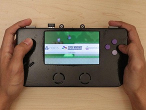 super game pi video games adafruit gaming portable raspberry retropie snes 3d print model - Mito3D