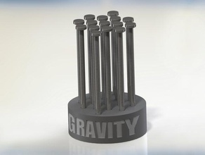 gravity puzzle mini puzzles 2robotguy game nail skill 3d print model - Mito3D