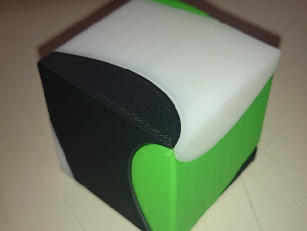 trisection cube puzzles puzzle section 3D print model - Mito3D