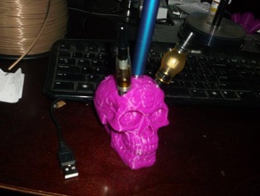 celtic skull ecig vape desktop charger stand 3d print model - Mito3D