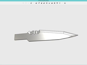knife prototype bravo tools blade clip fixed handle scabbard serrated southgeometric tanto tool useful usefull 3d print model - Mito3D