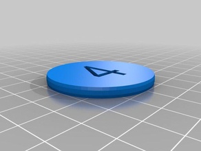 my customized poker chip 3d print model - Mito3D