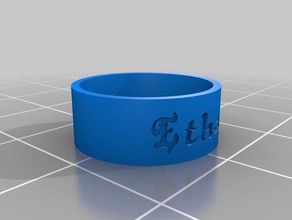 ethan ring rings customized 3d print model - Mito3D